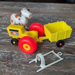 Vintage Fisher Price Little People 70's Farm Pieces